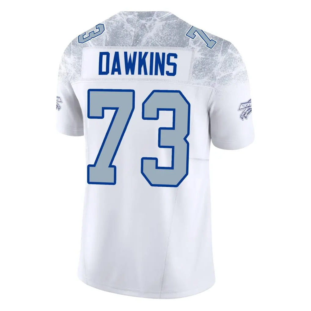Choea B.Bills #73 Dion Dawkins Benford Player White Rivalries Collection Limited Home Game Stitched Jerseys