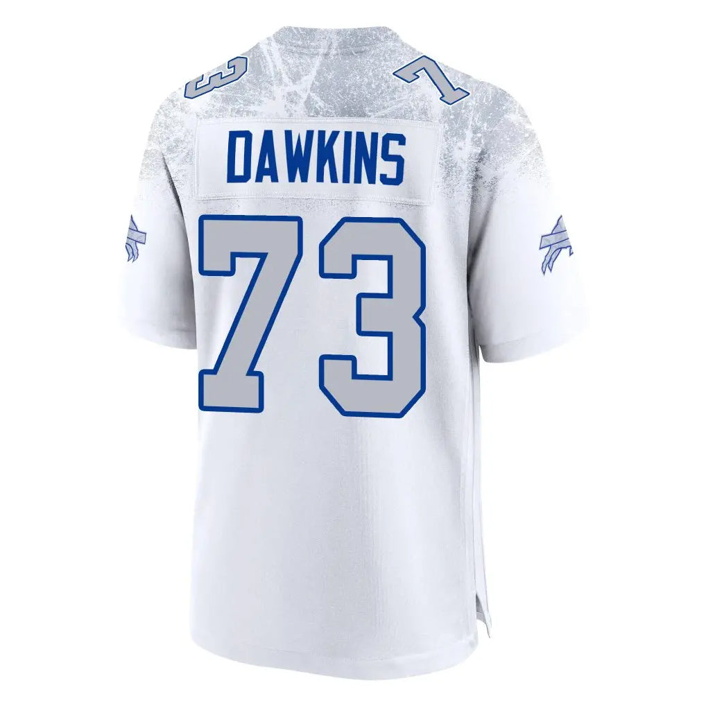 Choea B.Bills #73 Dion Dawkins Benford Player White Rivalries Collection Limited Stitched Jerseys