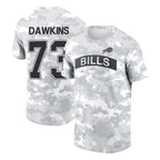 Choea B.Bills #73 Dion Dawkins Player Arctic Camo Salute to Service T-Shirt Hoodies Stitched Jerseys