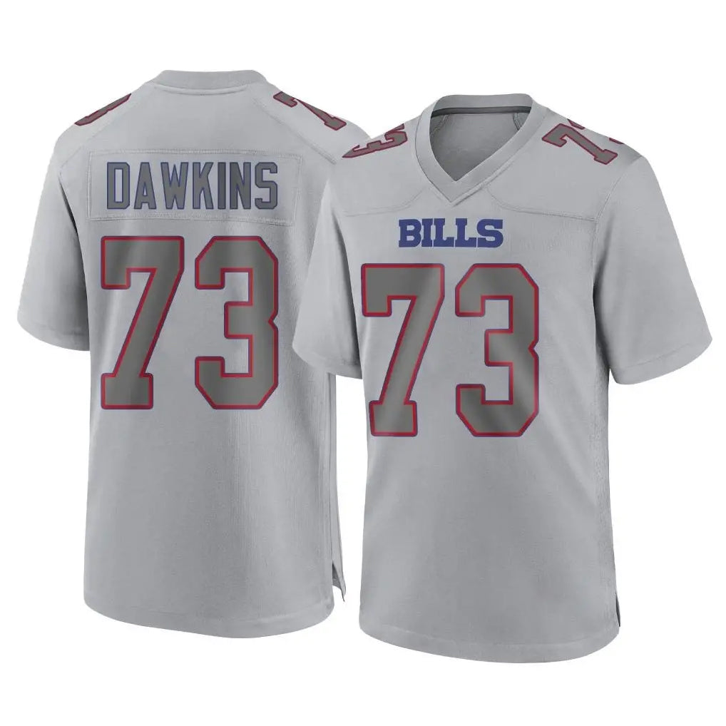 Choea B.Bills #73 Dion Dawkins Player Gray Fashion Home Game Stitched Jerseys