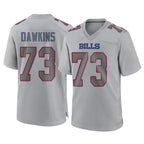 Choea B.Bills #73 Dion Dawkins Player Gray Fashion Home Game Stitched Jerseys