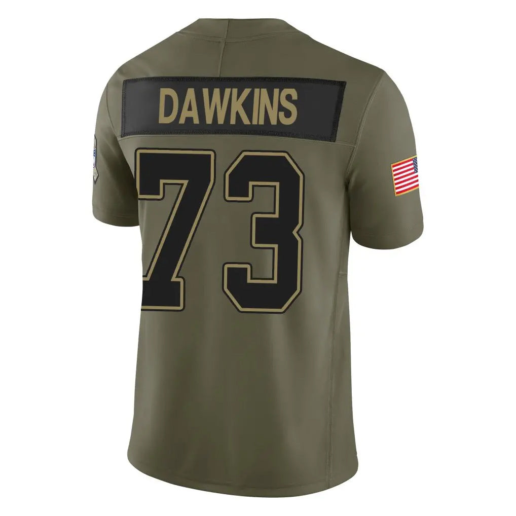 Choea B.Bills #73 Dion Dawkins Player Olive Salute to Service Limited Home Game Stitched Jerseys