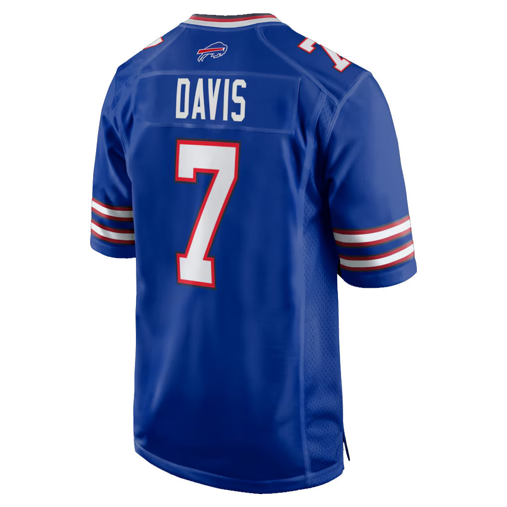 Choea B.Bills #7 Ray Davis Player Royal Home Game Stitched Jerseys