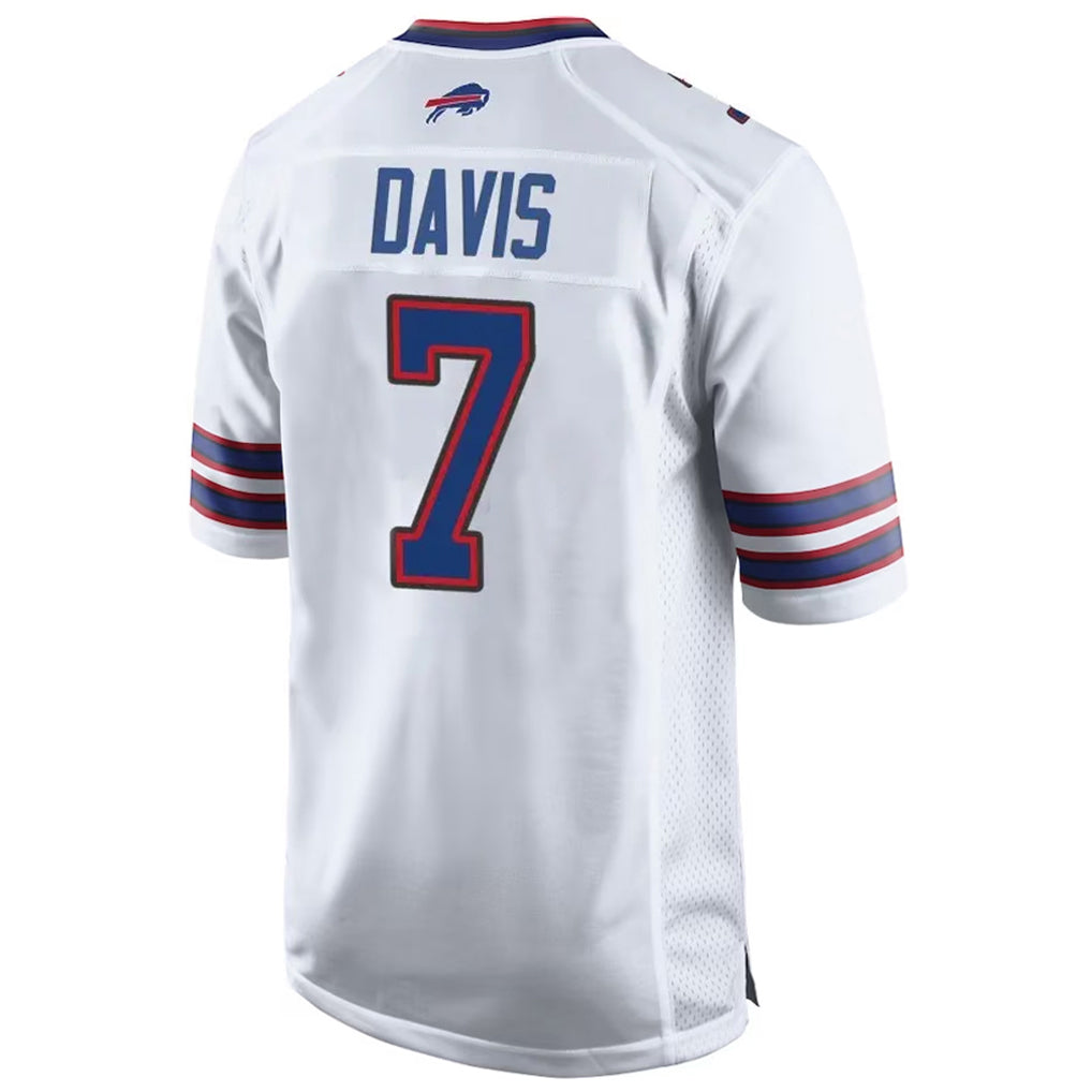 Choea B.Bills #7 Ray Davis Player White Home Game Stitched Jerseys