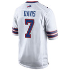 Choea B.Bills #7 Ray Davis Player White Home Game Stitched Jerseys
