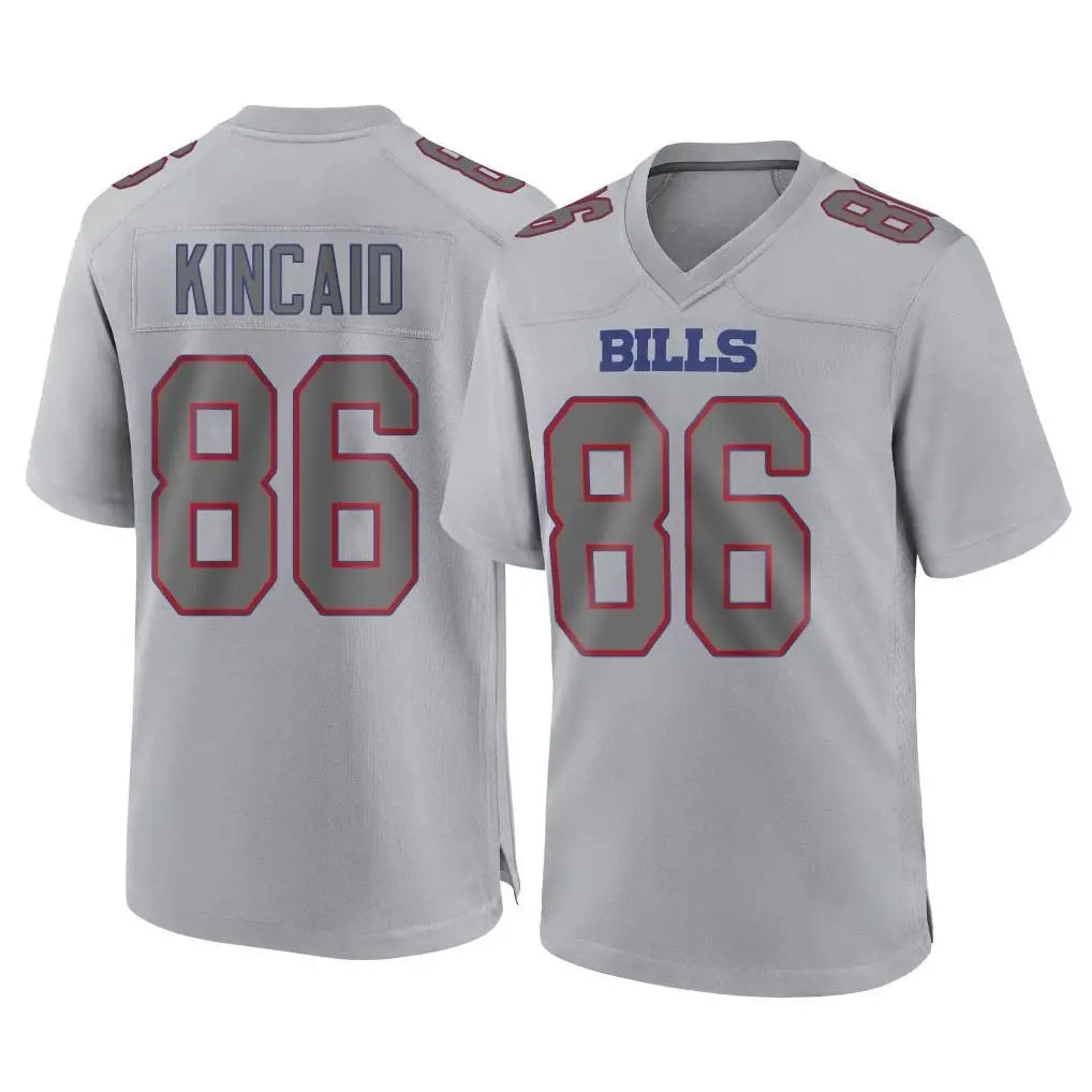 Choea B.Bills #86 Dalton Kincaid Player Gray Fashion Home Game Stitched Jerseys