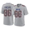 Choea B.Bills #86 Dalton Kincaid Player Gray Fashion Home Game Stitched Jerseys