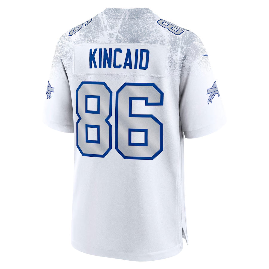 Choea B.Bills #86 Dalton Kincaid Player White Rivalries Collection Game Stitched Jerseys