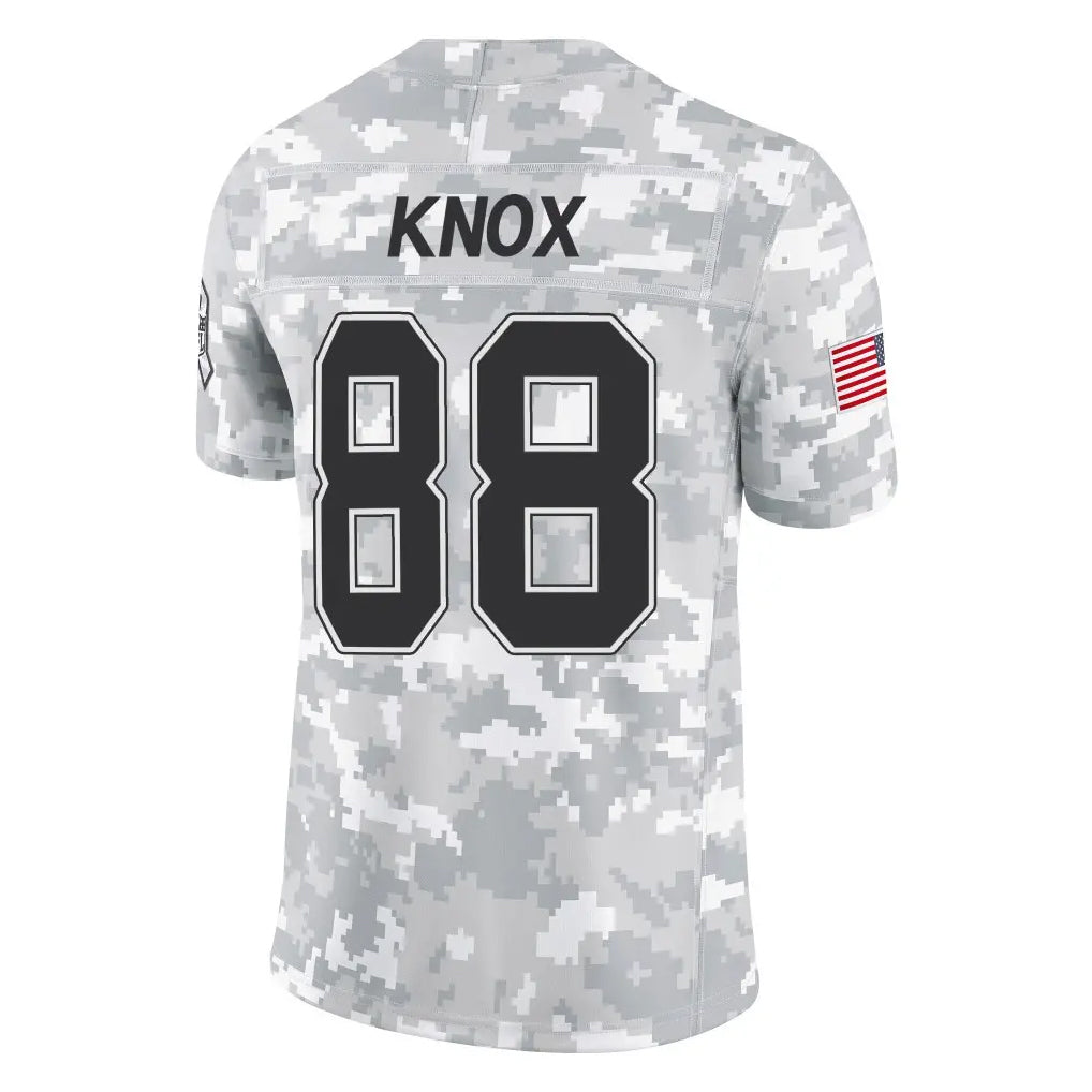 Choea B.Bills #88 Dawson Knox Player Arctic Camo Salute to Service Limited Stitched Jerseys