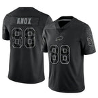 Choea B.Bills #88 Dawson Knox Player Black RFLCTV Limited Game Stitched Jerseys
