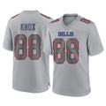 Choea B.Bills #88 Dawson Knox Player Gray Fashion Home Game Stitched Jerseys