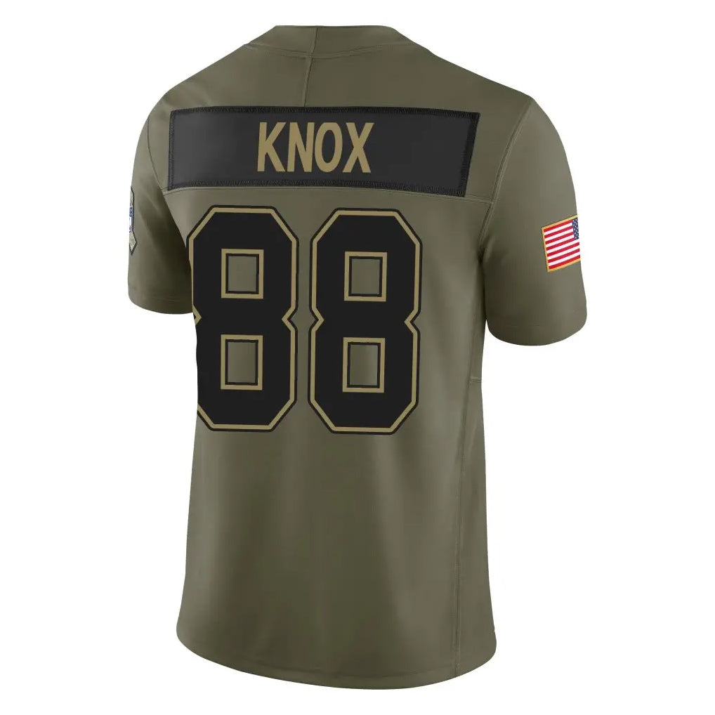 Choea B.Bills #88 Dawson Knox Player Olive Salute To Service Limited Game Stitched Jerseys