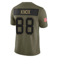 Choea B.Bills #88 Dawson Knox Player Olive Salute To Service Limited Game Stitched Jerseys