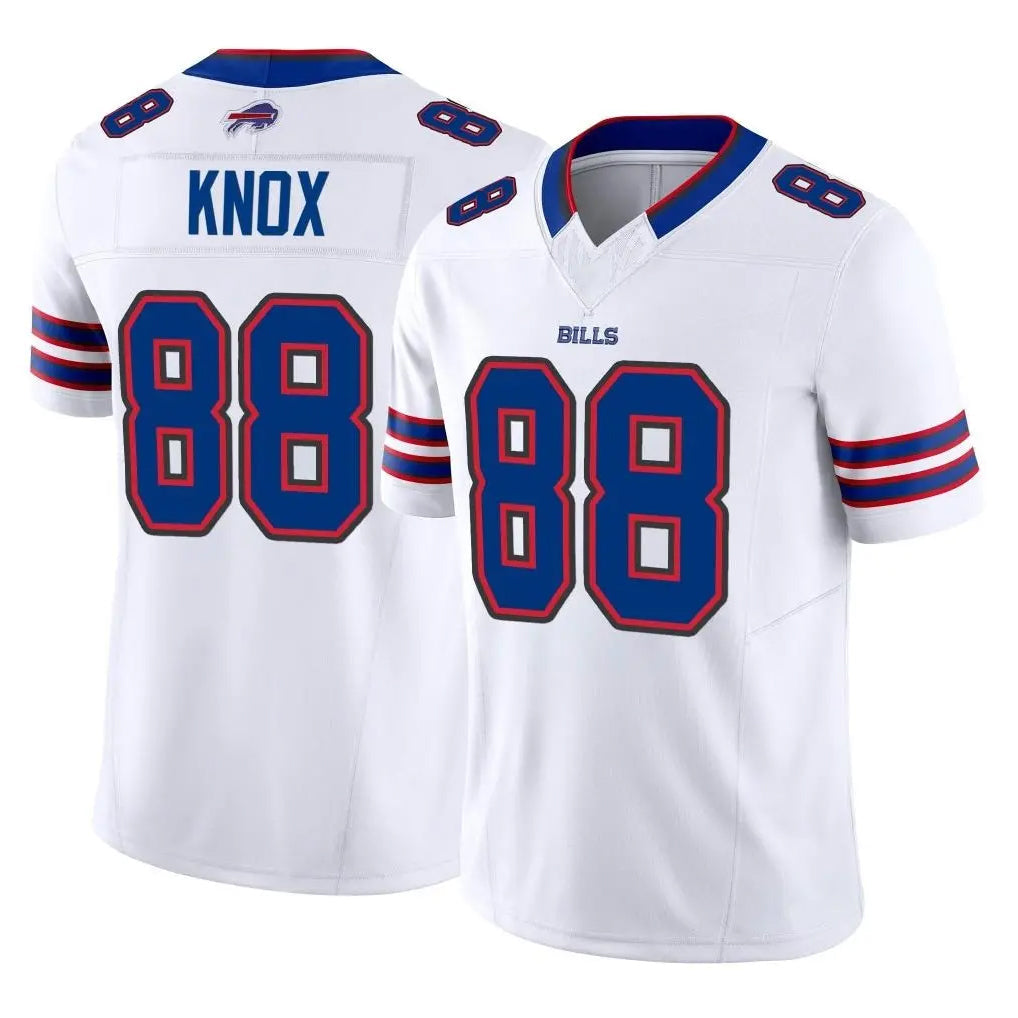 Choea B.Bills #88 Dawson Knox Player White Vapor F.U.S.E. Limited Home Game Stitched Jerseys