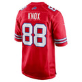 Choea B.Bills #88 Dawson Knox Red Alternate Game Stitched Jerseys