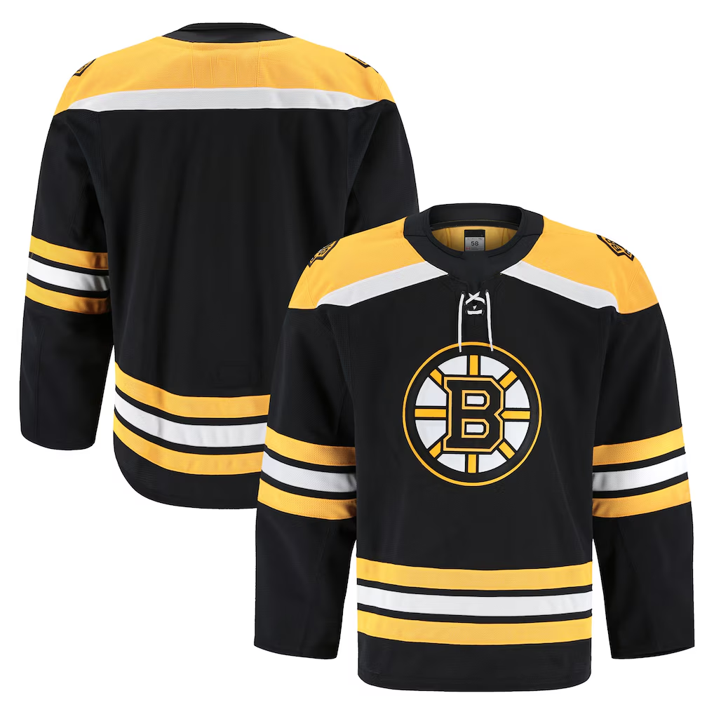 Choea B.Bruins Black Home Authentic Pro Stitched Jerseys