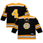 Choea B.Bruins #4 Bobby Orr Mitchell & Ness Black Big & Tall 197172 Blue Line 2.0 Stitched Jerseys