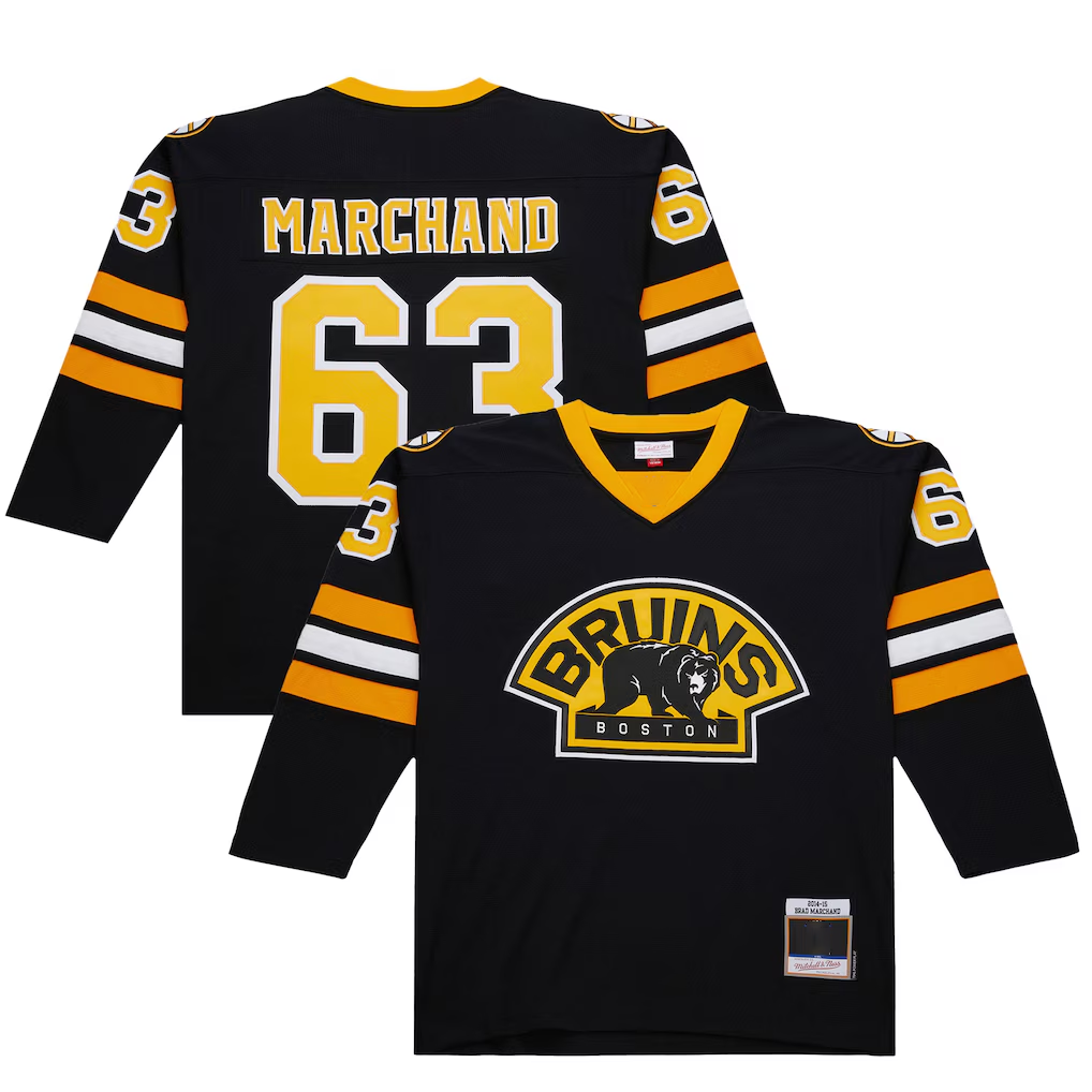 Choea B.Bruins #63 Brad Marchand Black 2014-15 Power Play Stitched Jerseys