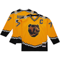 Choea B.Bruins #77 Ray Bourque Mitchell & Ness Gold Big & Tall 1996-97 Blue Line 2.0 Stitched Jerseys