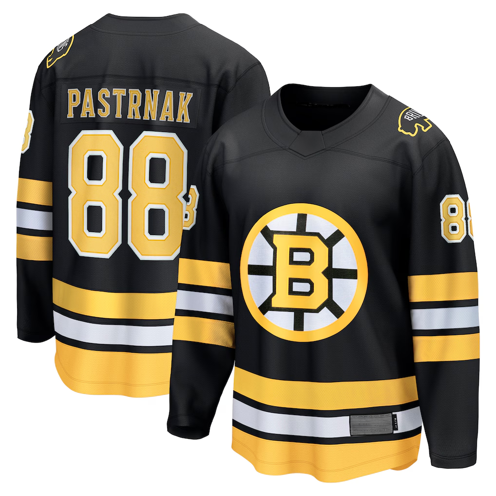 Choea B.Bruins #88 David Pastrnak Black Home Breakaway Player Stitched Jerseys