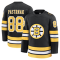 Choea B.Bruins #88 David Pastrnak Black Home Premium Player Stitched Jerseys