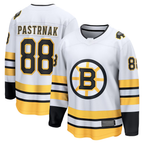 Choea B.Bruins #88 David Pastrnak White Away Breakaway Player Stitched Jerseys