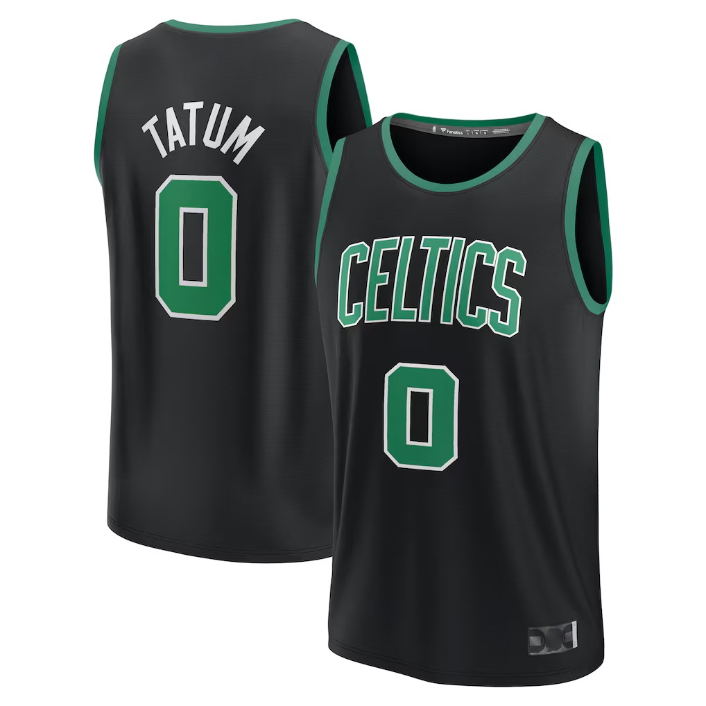Choea B.Celtics #0 Jayson Tatum  Black Fast Break Replica Player Jerseys - Statement Edition