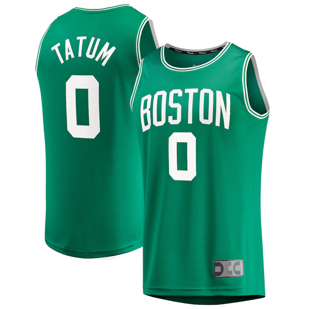 Choea B.Celtics #0 Jayson Tatum  Kelly Green Big & Tall Fast Break Player Jerseys - Icon Edition