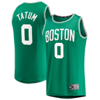 Choea B.Celtics #0 Jayson Tatum  Kelly Green Fast Break Replica Jerseys - Icon Edition