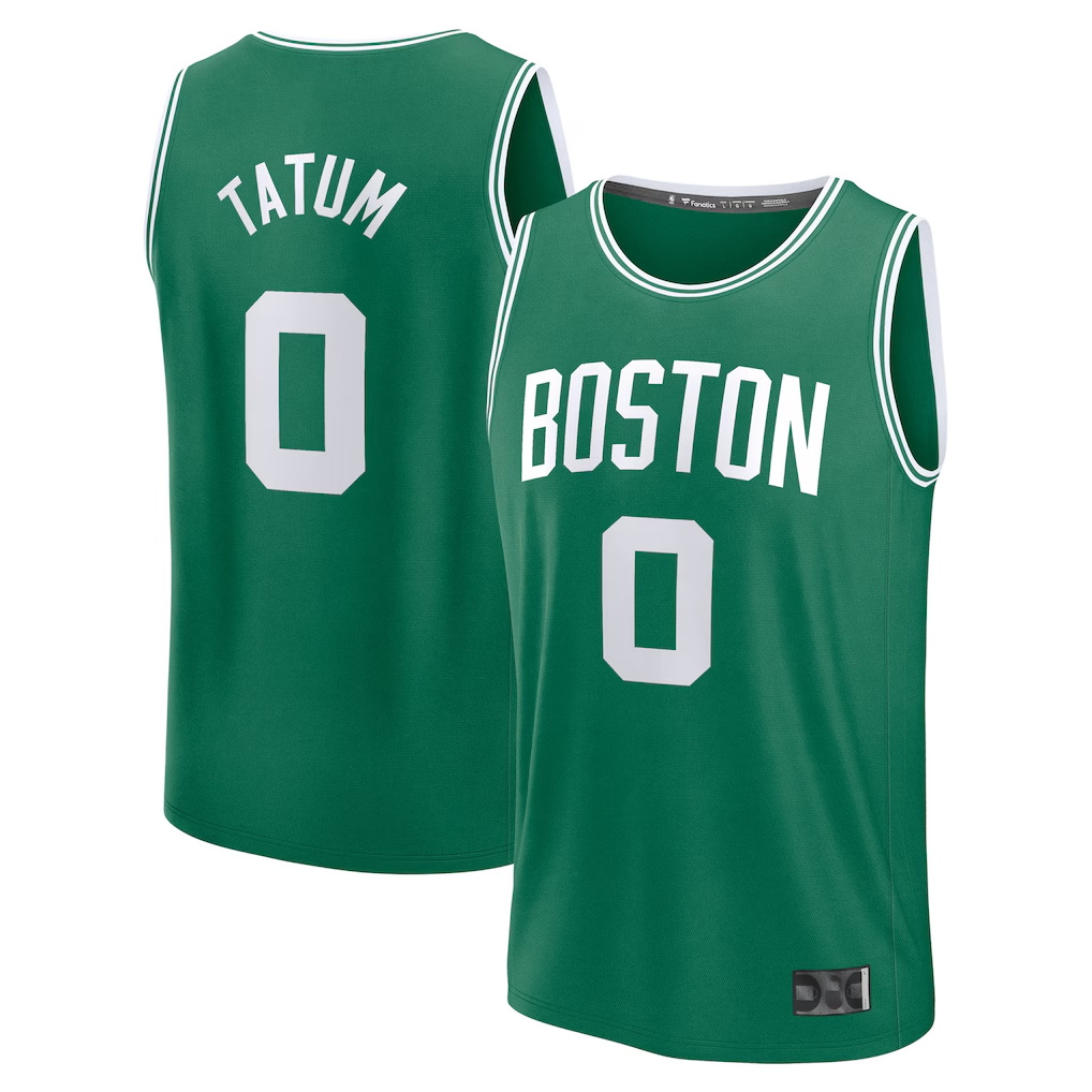 Choea B.Celtics #0 Jayson Tatum  Kelly Green Fast Break Replica Player Jerseys - Icon Edition