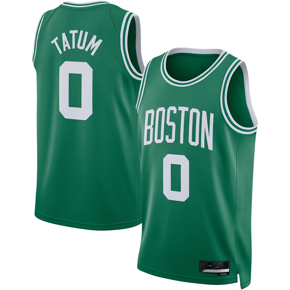 Choea B.Celtics #0 Jayson Tatum Kelly Green Swingman Jerseys - Icon Edition