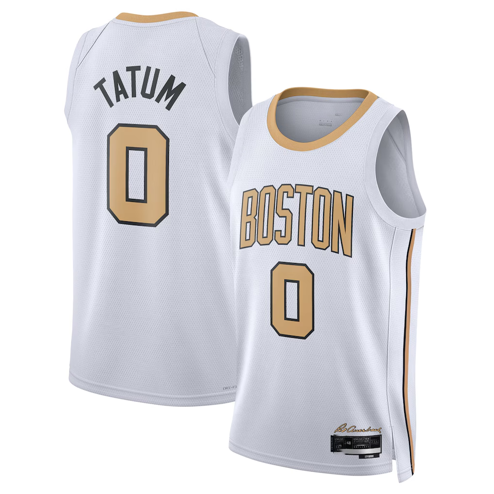 Choea B.Celtics #0 Jayson Tatum White 2025 2026 Swingman Jerseys - City Edition