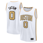 Choea B.Celtics #0 Jayson Tatum  White 2025-26 City Edition Fast Break Jerseys