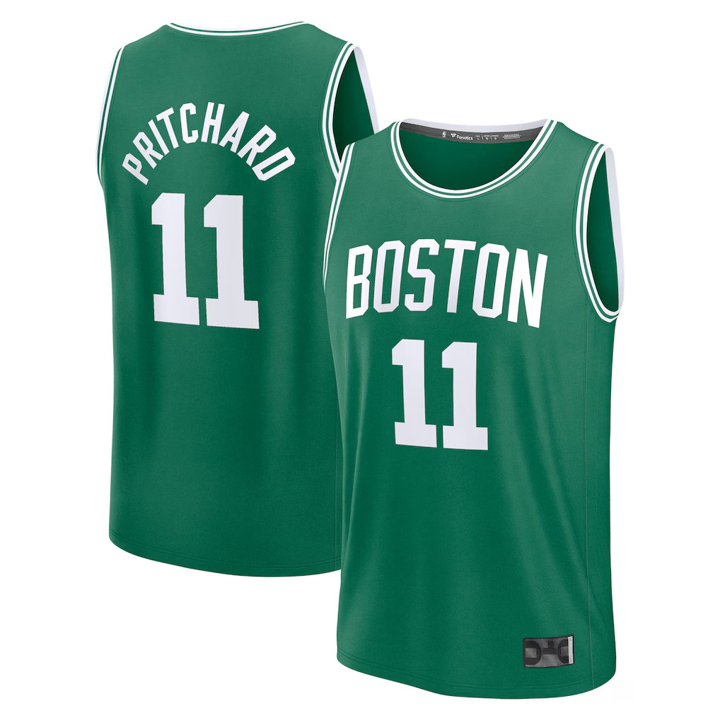 Choea B.Celtics #11 Payton Pritchard Kelly Green Fast Break Replica Player Jerseys - Icon Edition