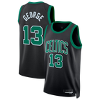 Choea B.Celtics #13 Paul George Black Swingman Jerseys - Statement Edition