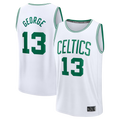 Choea B.Celtics #13 Paul George  White Fast Break Replica Jerseys - Association Edition