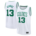 Choea B.Celtics #13 Paul George  White Fast Break Replica Jerseys - Association Edition