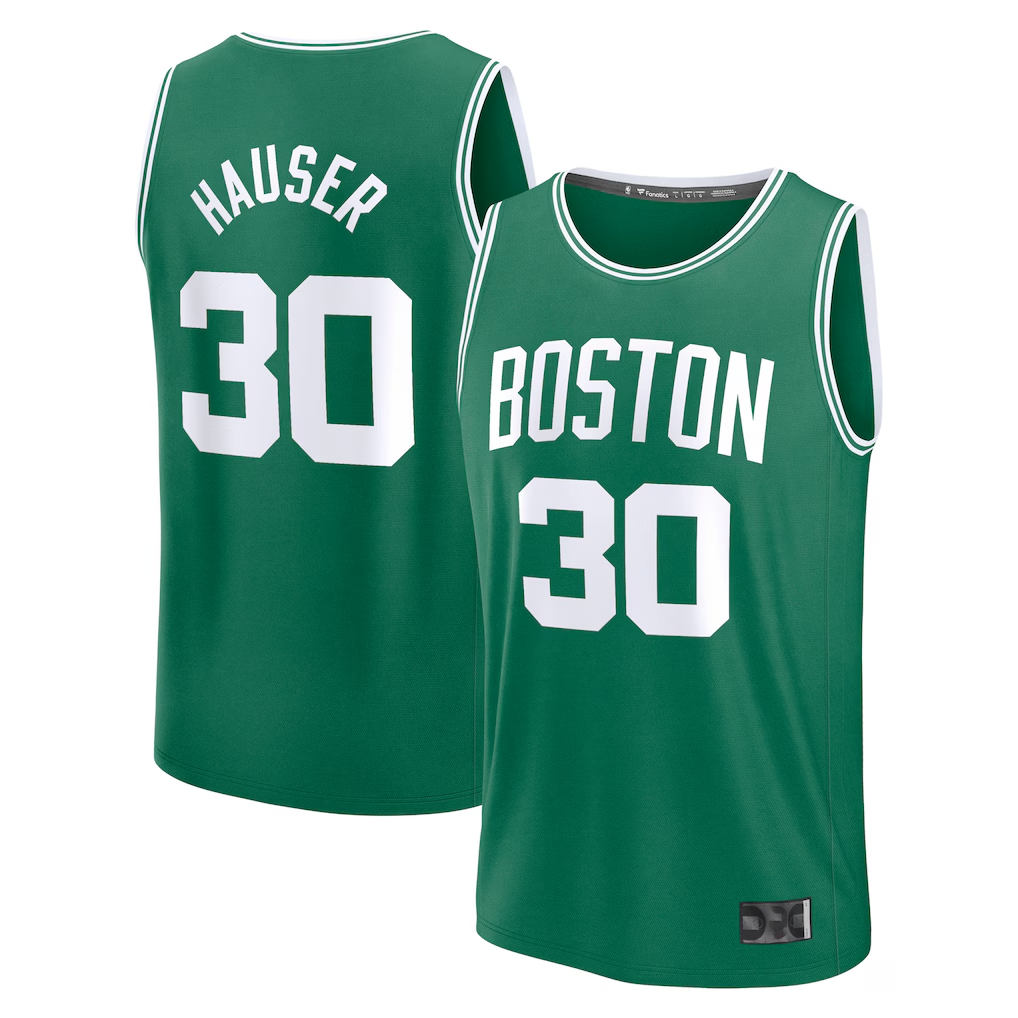 Choea B.Celtics #30 Sam Hauser Kelly Green Fast Break Replica Player Jerseys - Icon Edition