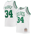 Choea B.Celtics #34 Paul Pierce Mitchell & Ness White Hardwood Classics Swingman Jerseys