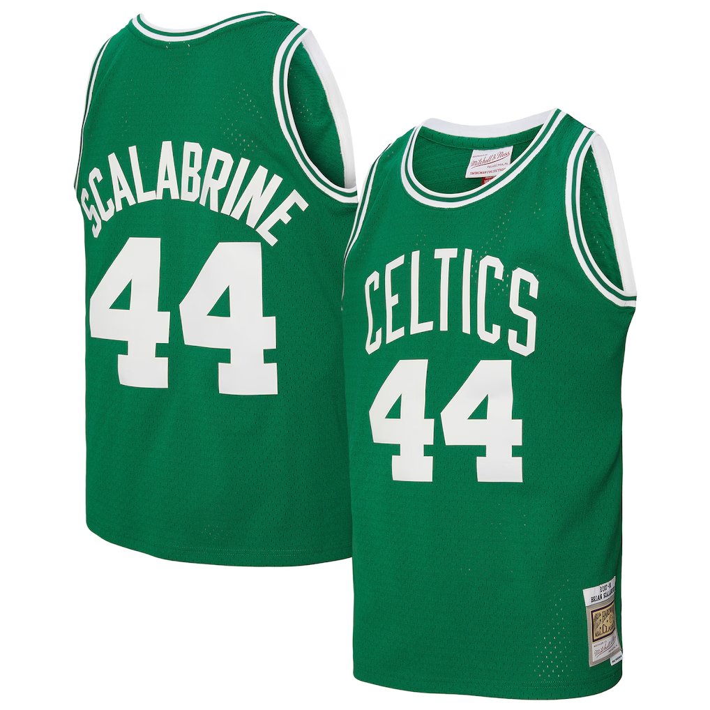 Choea B.Celtics #44 Brian Scalabrine Mitchell & Ness Kelly Green 200708 Hardwood Classics Swingman Jerseys