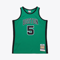Choea B.Celtics #5 Kevin Garnett Mitchell & Ness Kelly Green 2007-08 Hardwood Classics Authentic Jerseys