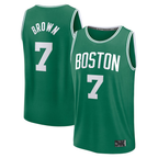 Choea B.Celtics #7 Jaylen Brown  Kelly Green Fast Break Replica Player Jerseys - Icon Edition