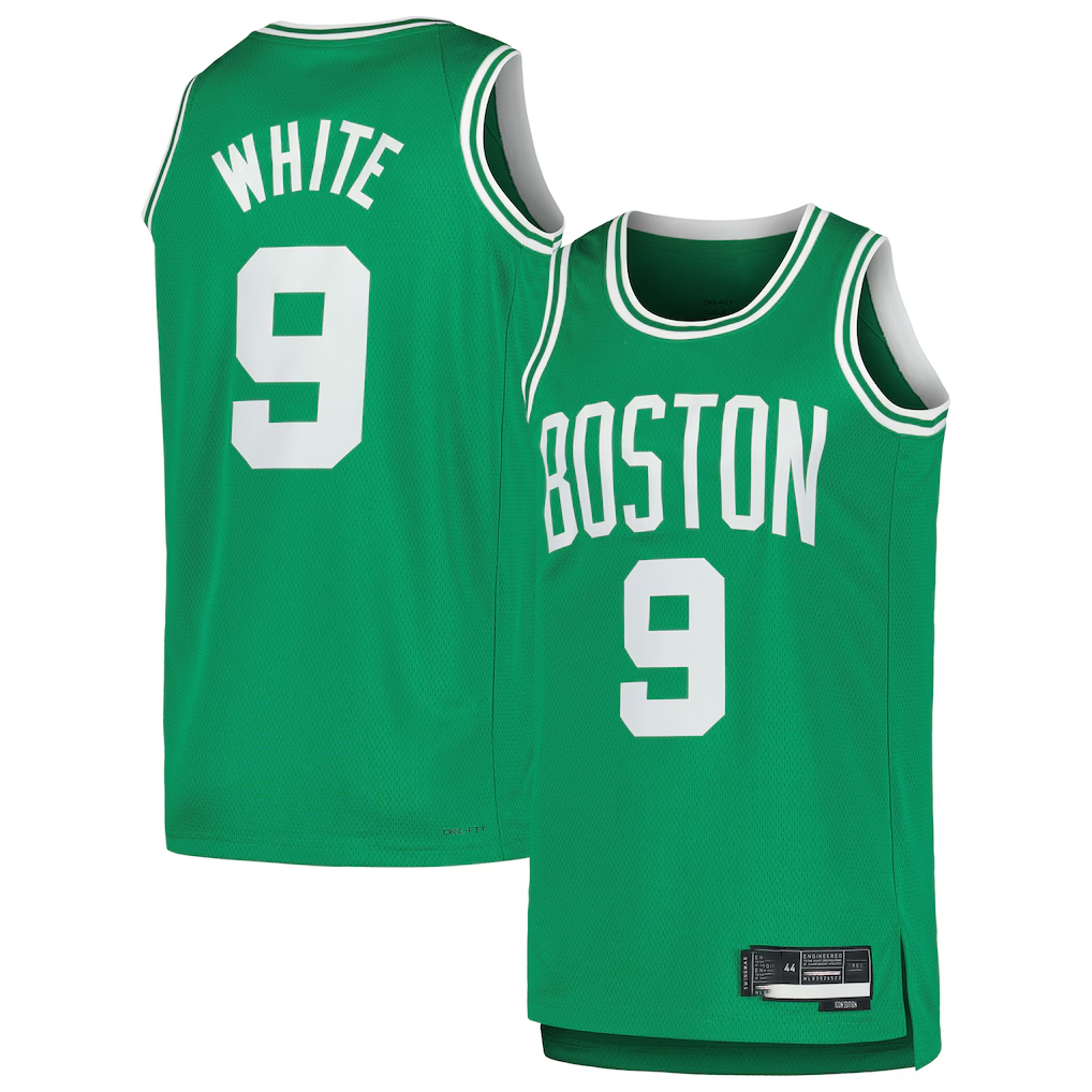 Choea B.Celtics #9 Derrick White Kelly Green Swingman Jerseys - Icon Edition