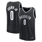 Choea B.Nets #0 Mikel Brown Jr.  Black 2026 Draft First Round Pick Fast Break Jerseys - Icon Edition