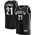 Choea B.Nets #21 Noah Clowney Black Fast Break Replica Jerseys - Icon Edition