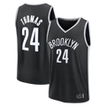 Choea B.Nets #24 Cam Thomas Black Fast Break Replica Jerseys - Icon Edition