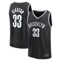 Choea B.Nets #33 Nic Claxton  Black Fast Break Replica Jerseys - Icon Edition