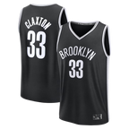 Choea B.Nets #33 Nic Claxton  Black Fast Break Replica Jerseys - Icon Edition