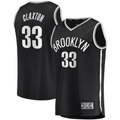 Choea B.Nets #33 Nicolas Claxton  Black Fast Break Player Jerseys - Icon Edition