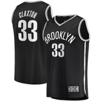 Choea B.Nets #33 Nicolas Claxton  Black Fast Break Replica Jerseys - Icon Edition